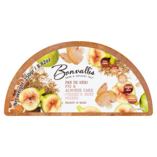 Bonvallis Fig and Almonds Cake 250g - The Spanish Fine Cheese