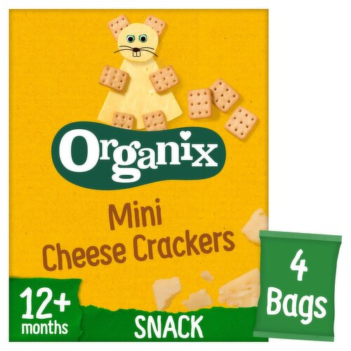 Organix Mini Cheese Crackers 4 Pack 12+ Months (80 g)