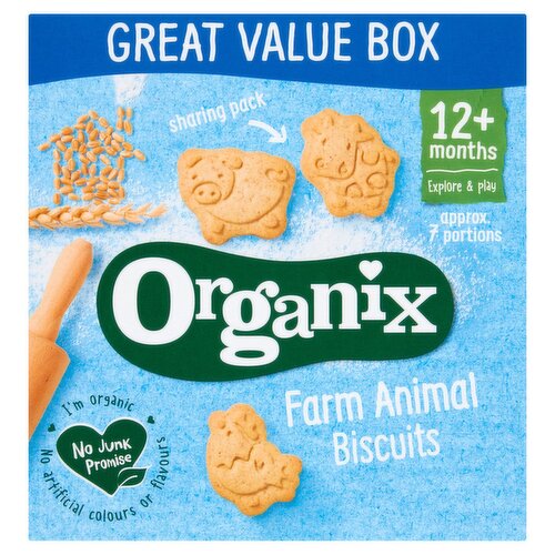 Organix Farm Animal Biscuits 12+ Months (100 g)