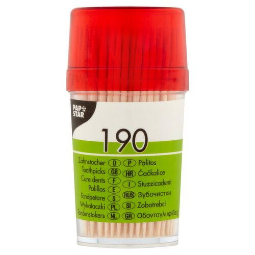 Papstar Toothpicks 190 Pack (1 Piece)