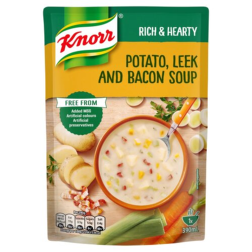 Knorr Soup Rich & Hearty Potato, Leek & Bacon Soup (390 g)