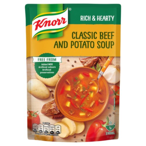 Knorr Soup Rich & Hearty Classic Beef & Potato Soup (390 g)