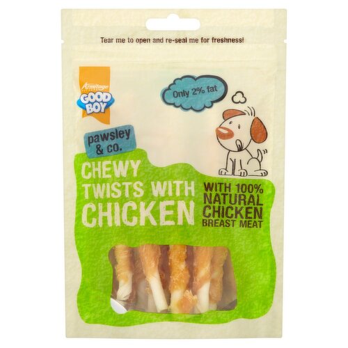 Good Boy Chewy Twists With Chicken Dog Treats (90 g)