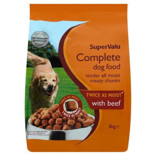 SuperValu Complete Twice as Moist with Beef Dog Food (3 kg)