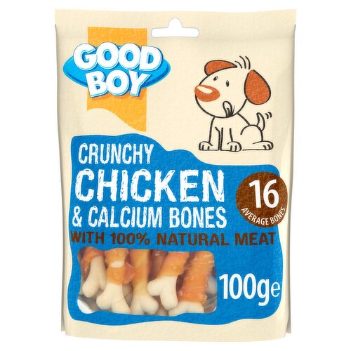 Good Boy Crunchy Chicken and Calcium Bone Dog Treats (100 g)