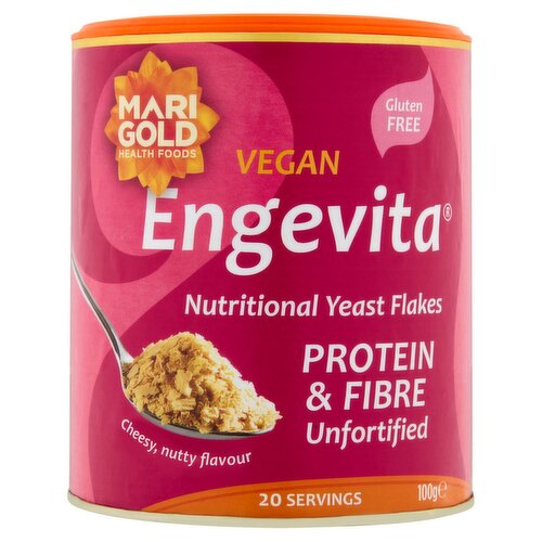 Marigold Engevita Protein & Fibre Unfortified Nutritional Yeast (100 g)