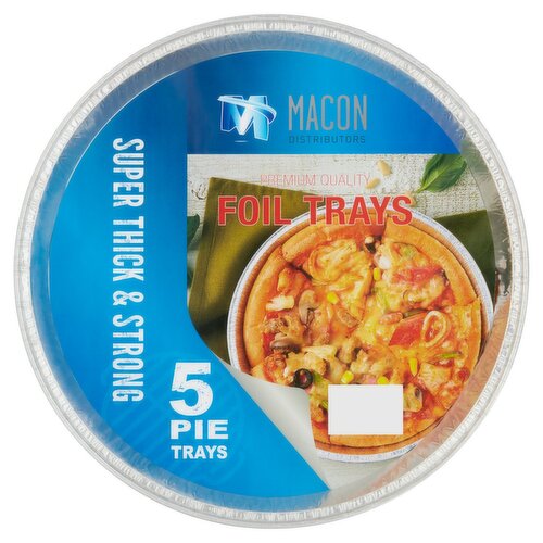 Macon Round Foil Pie Tray 5 Pack (5 Piece)