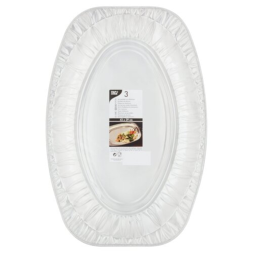 Macon Oval Foil Trays 3 Pack (3 Piece)