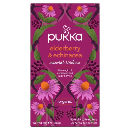 Pukka Organic Elderberry & Echinacea With Elderflower Tea (40 g)