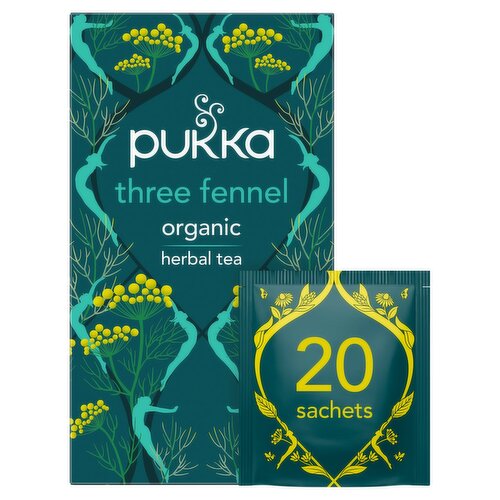 Pukka Organic Three Fennal Herbal Tea (36 g)