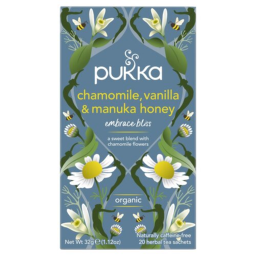 Pukka Organic Chamomile, Vanilla & Manuka Honey Tea (40 g)