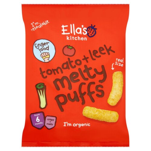 Ella's Kitchen Tomato & Leek Melty Puffs 6+ Months (20 g)