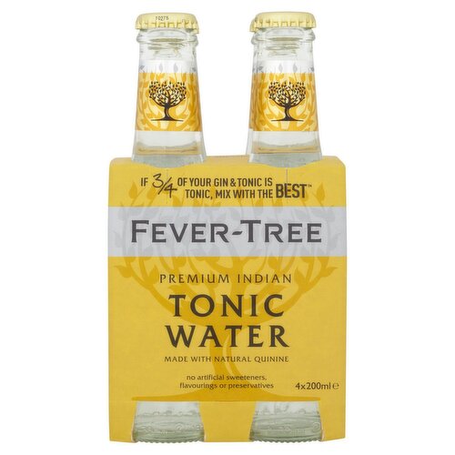 Fever-Tree Indian Tonic Water 4 Pack (200 ml)