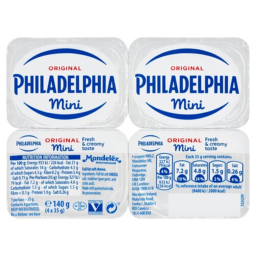 Philadelphia Original Minis 4 Pack (140 g)