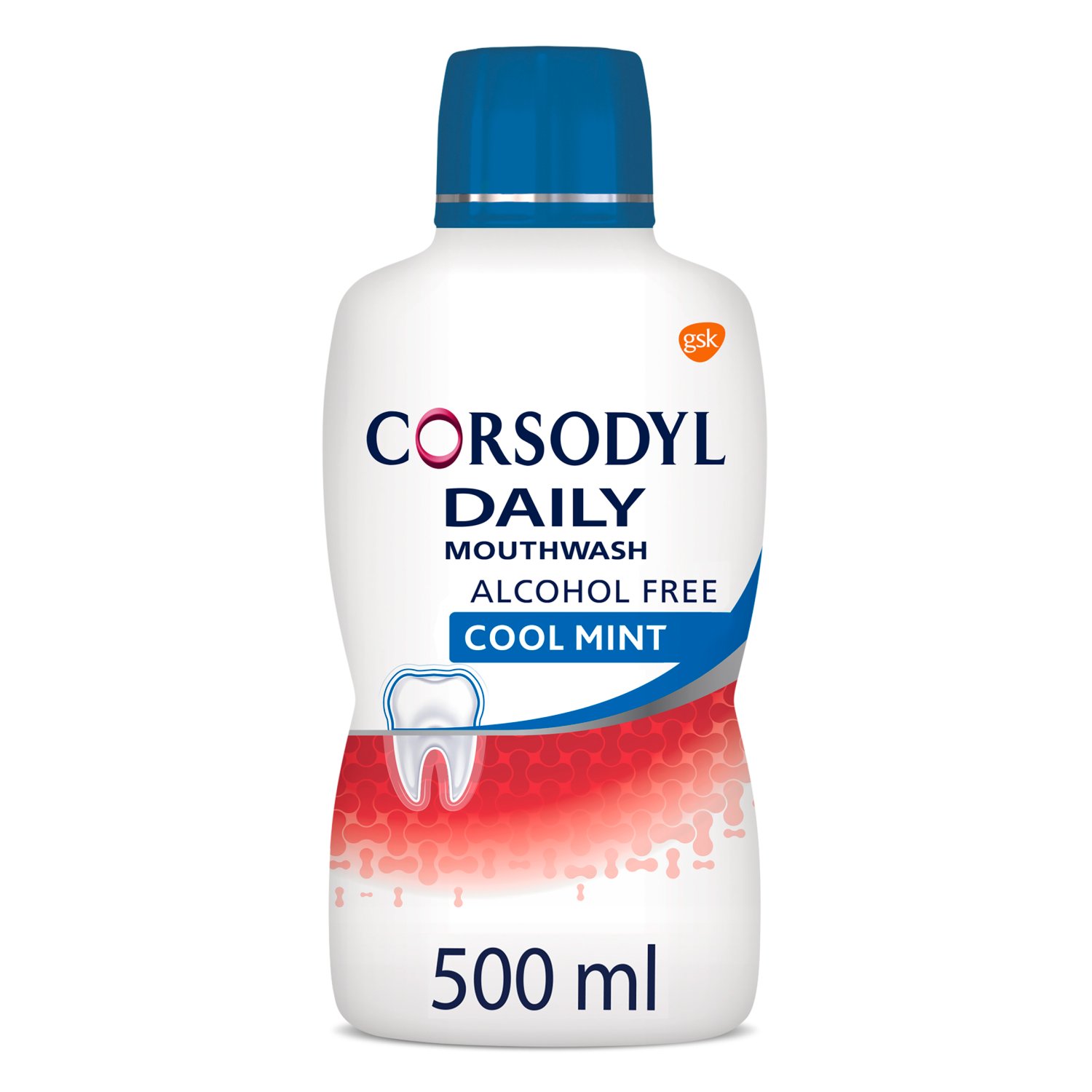 Corsodyl Cool Mint Daily Mouthwash (500 ml)
