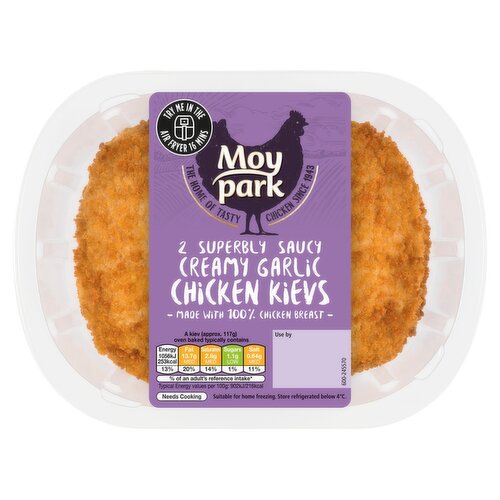 Moy Park Creamy Garlic Chicken Kiev 2 Pack (260 g)