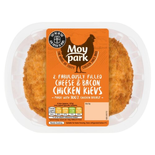 Moy Park Cheese & Bacon Chicken Kiev 2 Pack (260 g)