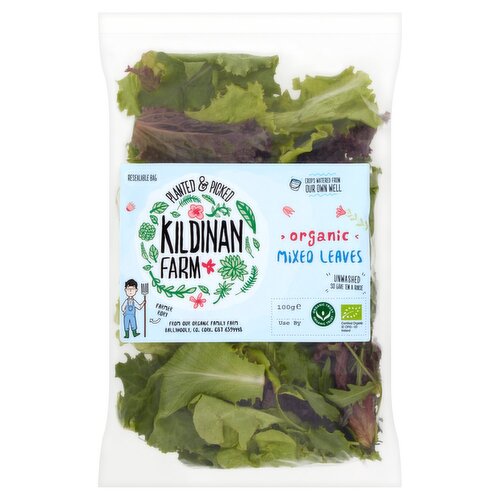 Kildinan Farm Organic Mixed Salad Leaves (100 g)