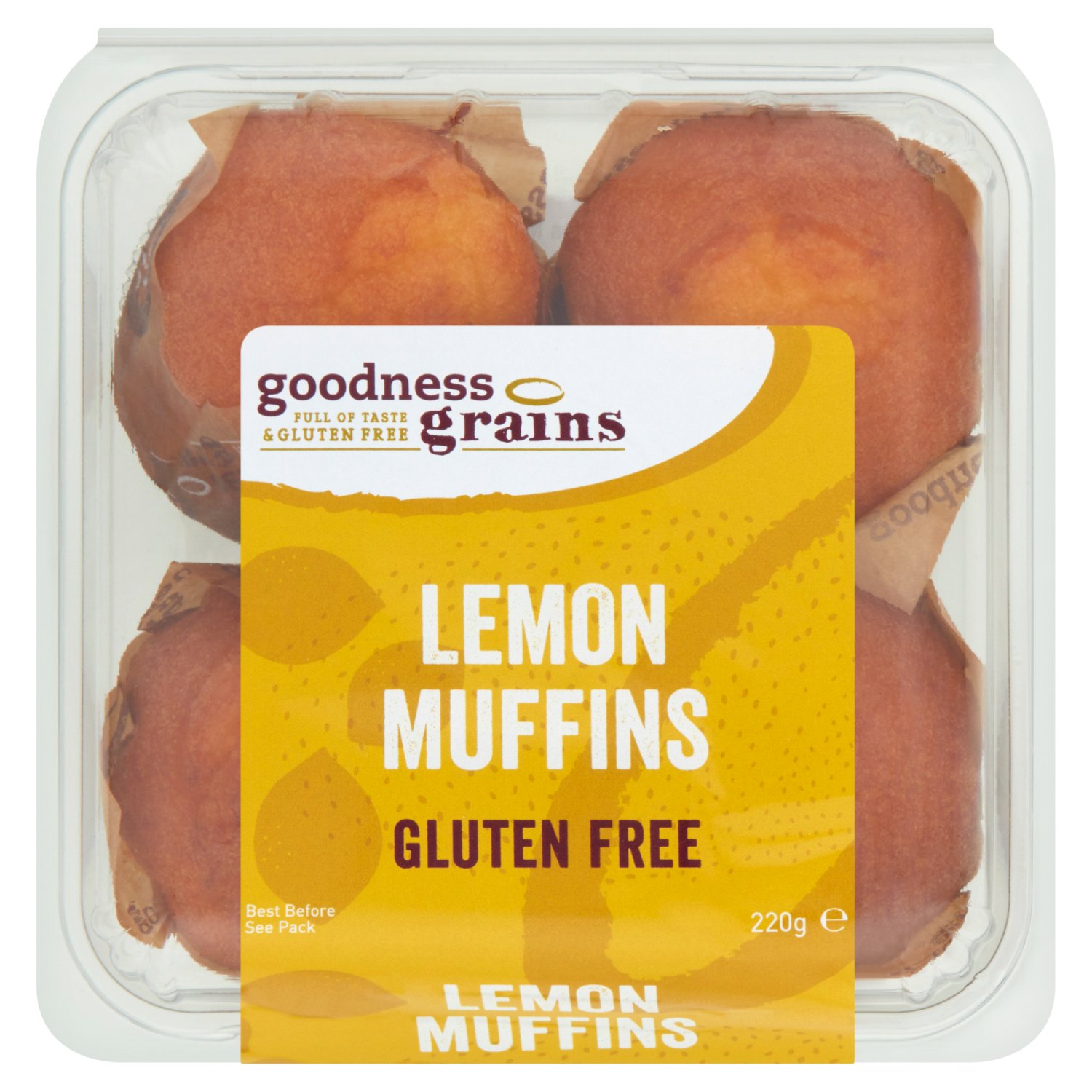 Goodness Grains Zingy Lemon Muffins (220 g)