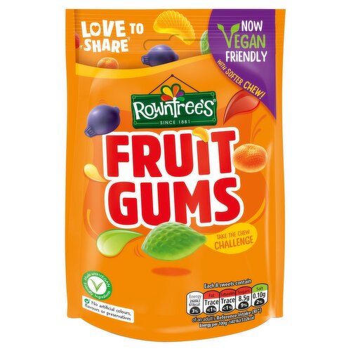 Rowntrees Fruit Gums Pouch (150 g)