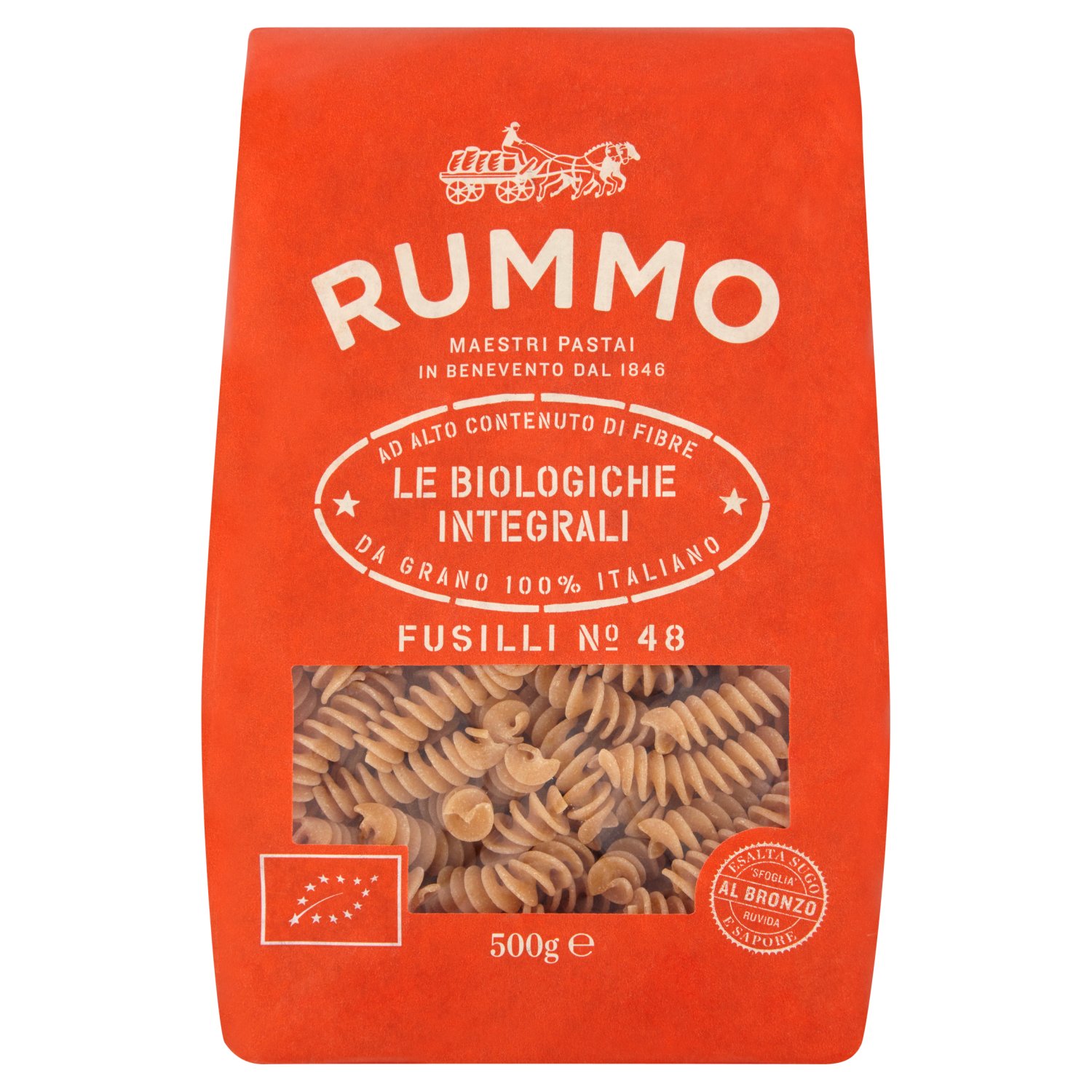Rummo Organic Wholewheat Fusilli (500 g)