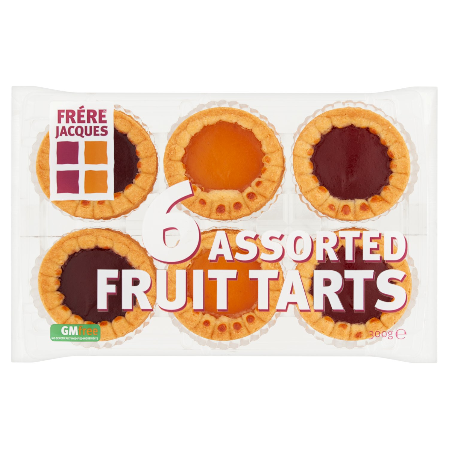Frére Jacques Assorted Fruit Tarts 6 Pack (300 g)