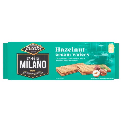 Jacob's Caffè Di Milano Hazelnut Creams Wafer Biscuits (175 g