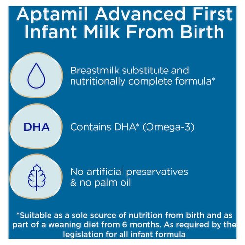 Aptamil 1 First Formula Baby Milk Liquid from Birth Multipack 6 x 200ml