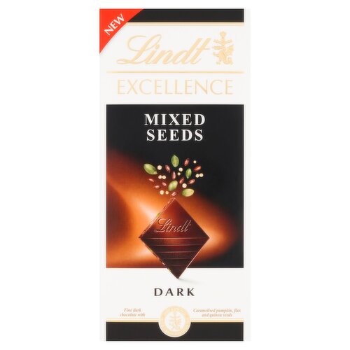 Lindt Excellence Quinoa, Flax & Pumpkin Chocolate Bar (100 g)