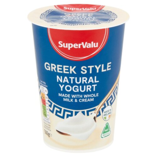 Elinas Natural Greek Style Yogurt 500 g cup, Traditional Yogurt