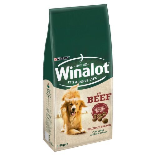 Winalot Adult with Beef Dog Food (2.5 kg)