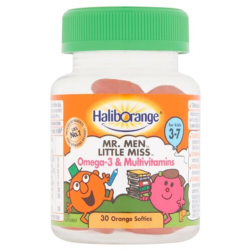 Haliborange Mr.Men & Little Miss Omega-3 & Multivitamin Softies (30 Piece)