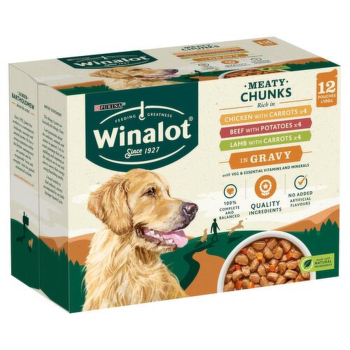 Winalot pouches hot sale in gravy