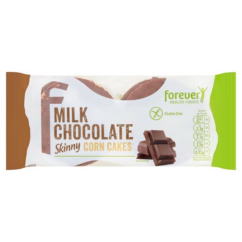 Forever Health Foods Gluten Free Skinny Milk Chocolate Corn Cakes (100 g)