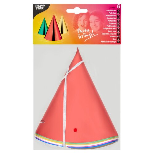 Pap Star Party Hats (6 Piece)