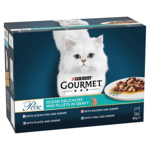 Gourmet Perle Ocean Delicacies Cat Food 12 Pack (1.2 kg)