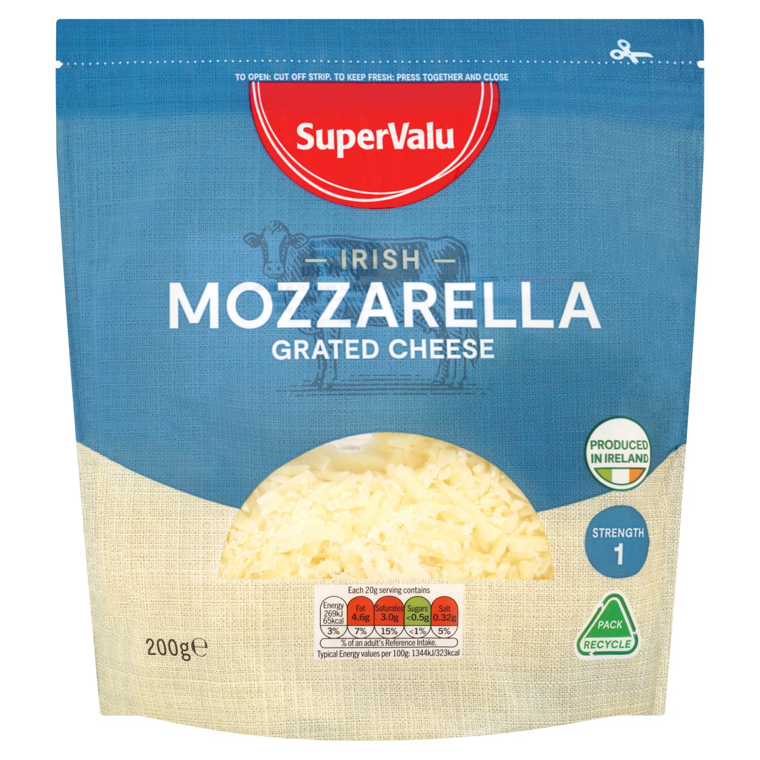 SuperValu Grated Mozzarella Cheese (200 g)