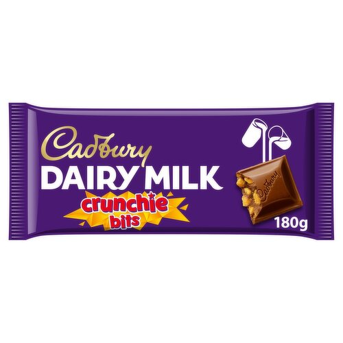 Cadbury Dairy Milk Crunchie Milk Chocolate Family Bar (180 g)