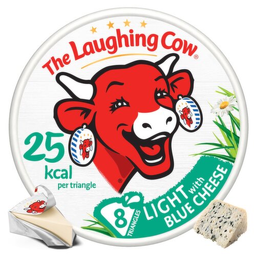 The Laughing Cow Light Blue Cheese Wedges 8 Pack (128 g)