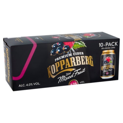 Kopparberg Mixed Fruit Can 10 Pack (330 ml)