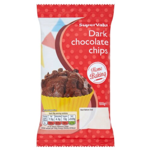 SuperValu Dark Chocolate Chips (100 g)