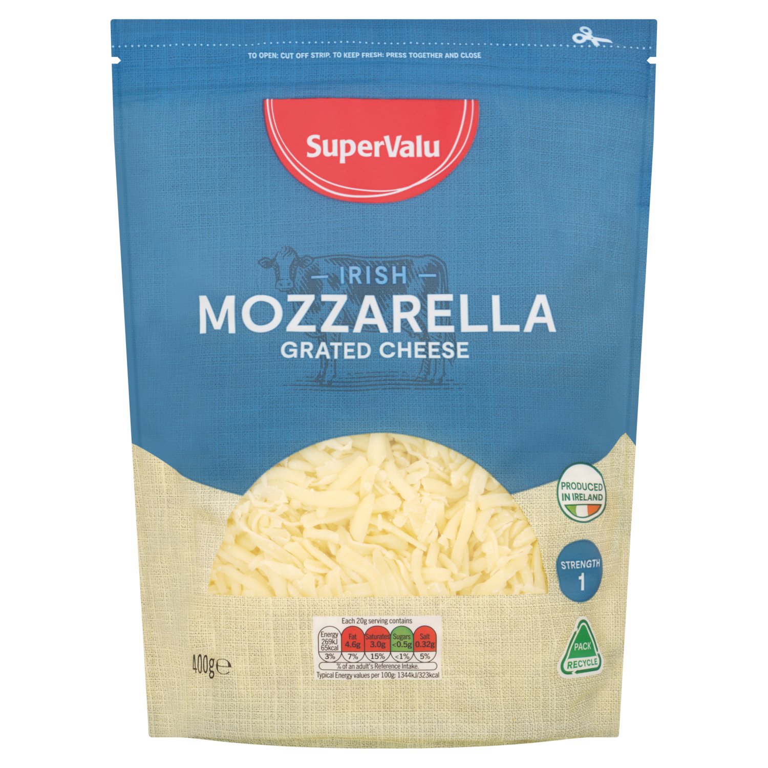 SuperValu Grated Mozzarella Cheese (400 g)