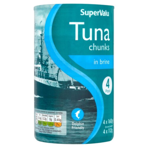 SuperValu Tuna Chunks In Brine 4 Pack (145 g)