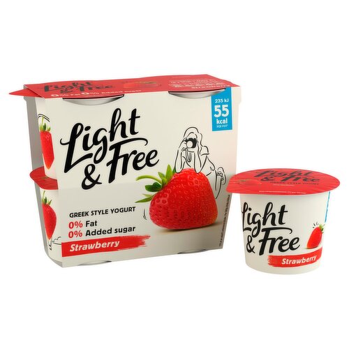 Danone Light Free Strawberry Yogurt 4