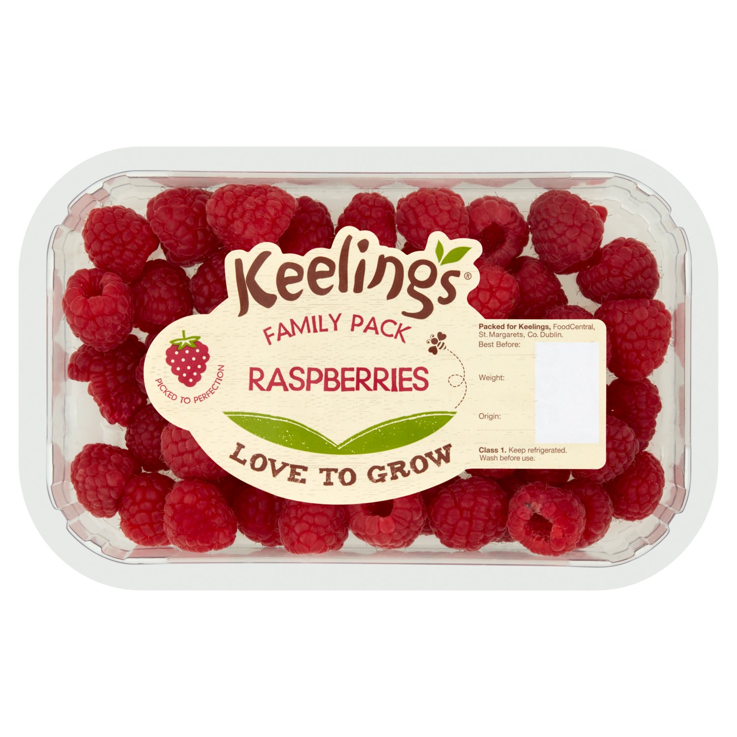 Keelings Raspberries Family Pack (200 g)