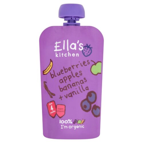 Ella's Kitchen Blueberries, Apples, Bananas & Vanilla 4+ Months (120 g)