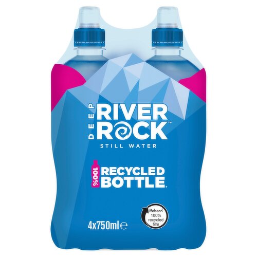 Deep River Rock Still Water Sports Bottle 4 Pack (750 ml)