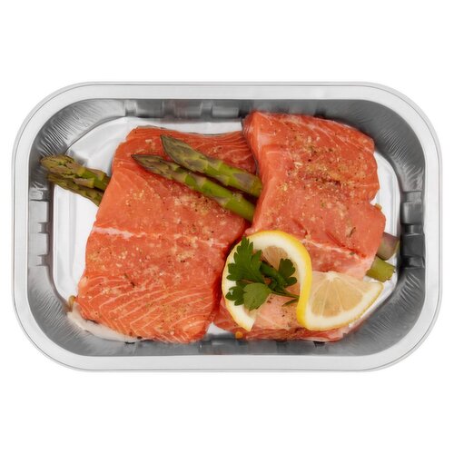 Prepared By Our Fishmonger Lemon Salmon With Asparagus (1 Piece)