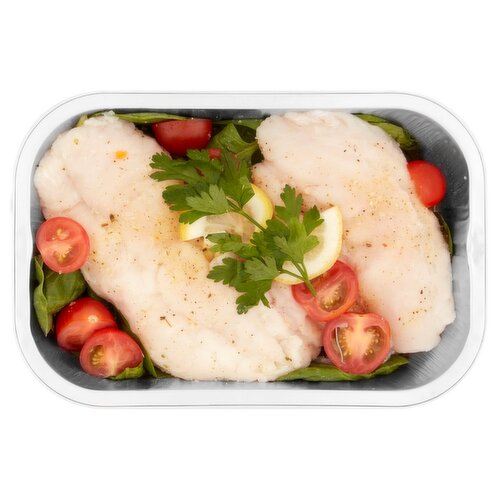 Prepared By Our Fishmonger Hake With Spinach & Tomatoes (1 Piece)