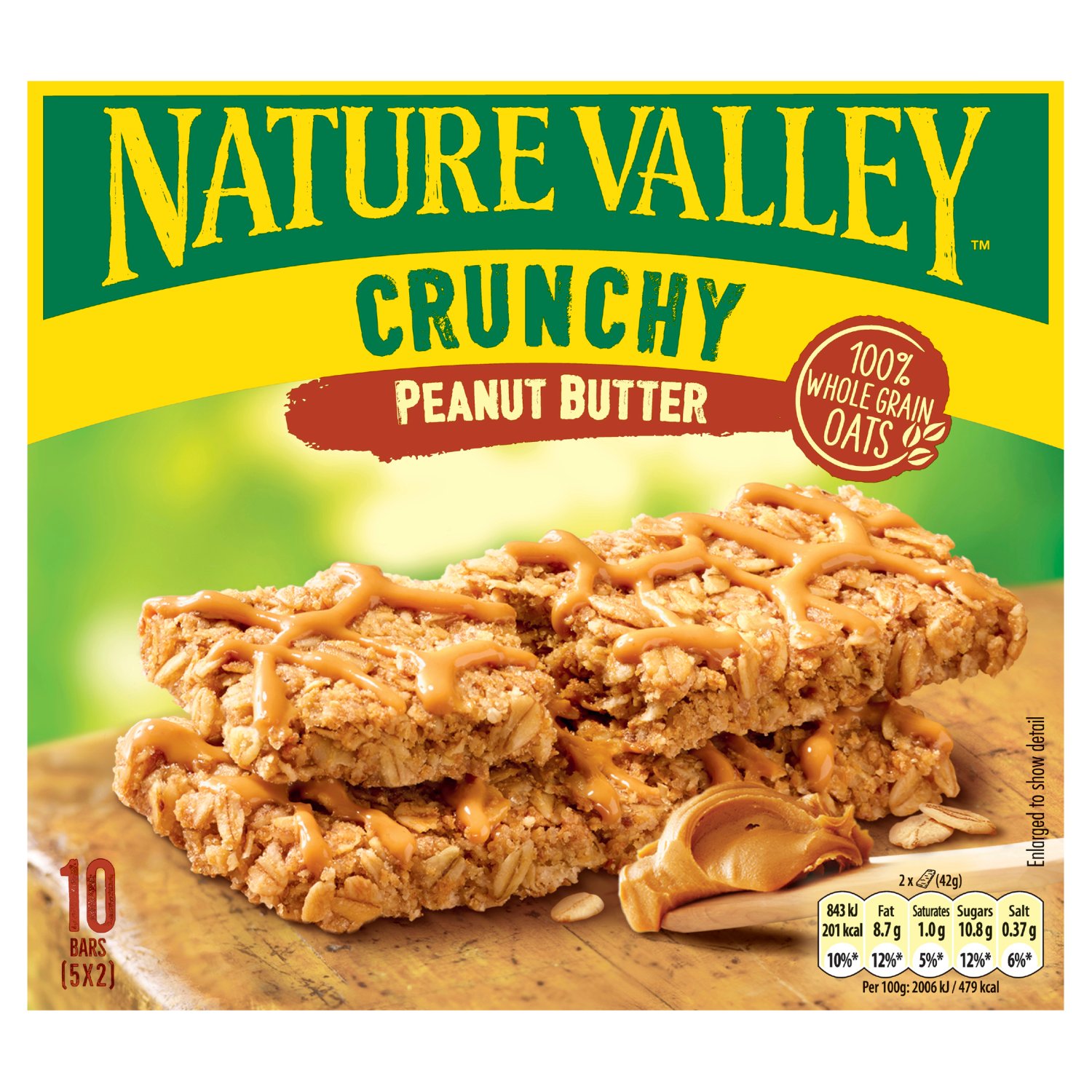 Nature Valley Crunchy Peanut Butter Bars 10 Pack (210 g)